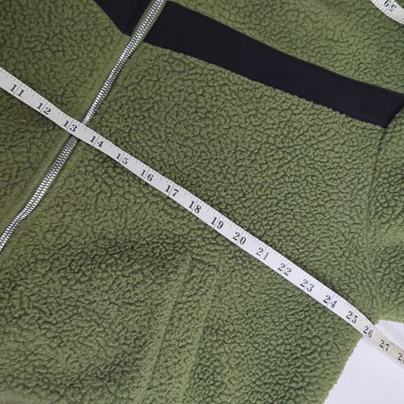 Zyia Womens Jacket XXXXL Green Olive Flying V Fleece Bomber Jacket 4X - Picture 11 of 12